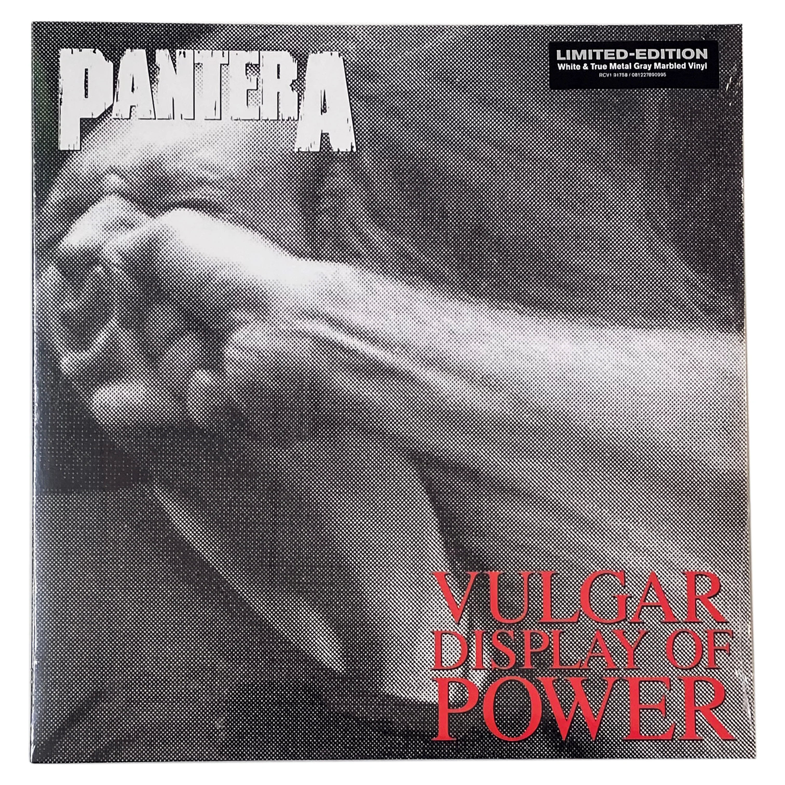 Pantera: Vulgar Display Of Power 12" (White/True Metal Grey vinyl)