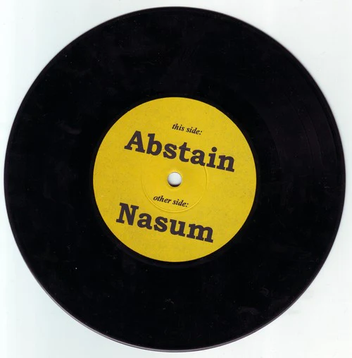 Abstain / Nasum: Religion Is War / The Black Illusions 7" - Image 3
