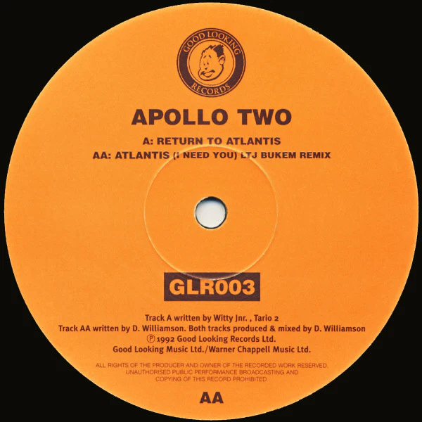 Apollo Two: Return To Atlantis / Atlantis (I Need You) (LTJ Bukem Remix) 12" - Image 2