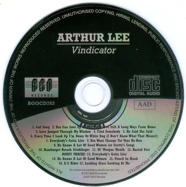Arthur Lee: Vindicator CD - Image 3