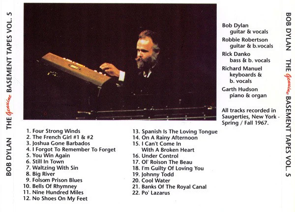Bob Dylan: The Genuine Basement Tapes Vol. 5 CDR - Image 2
