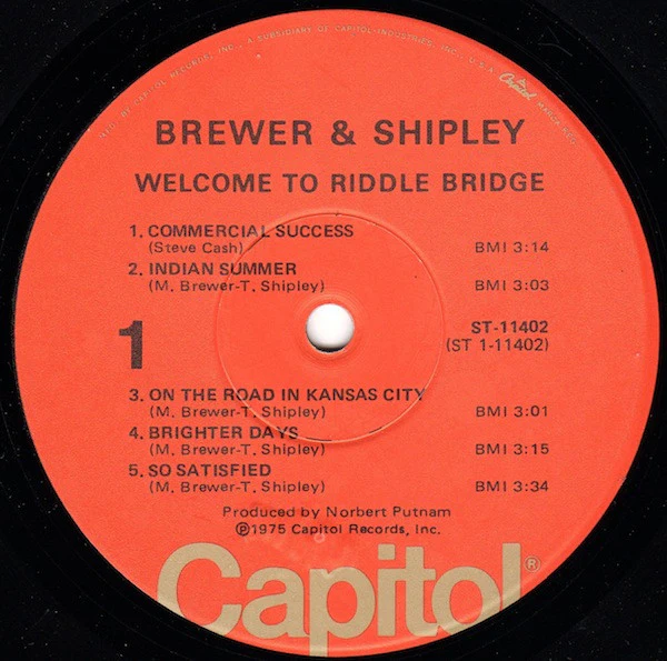 Brewer And Shipley: Welcome To Riddle Bridge 12" - Image 2