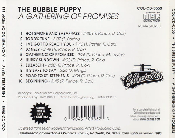 Bubble Puppy: A Gathering Of Promises CD - Image 2