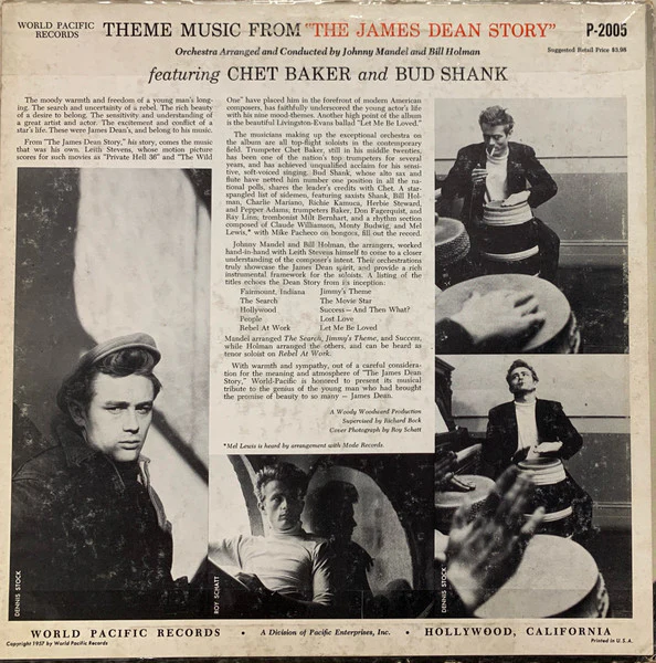 Chet Baker & Bud Shank: Theme Music From "The James Dean Story" 12" - Image 2