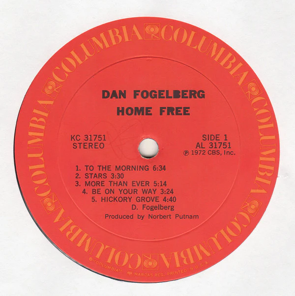 Dan Fogelberg: Home Free 12" - Image 3