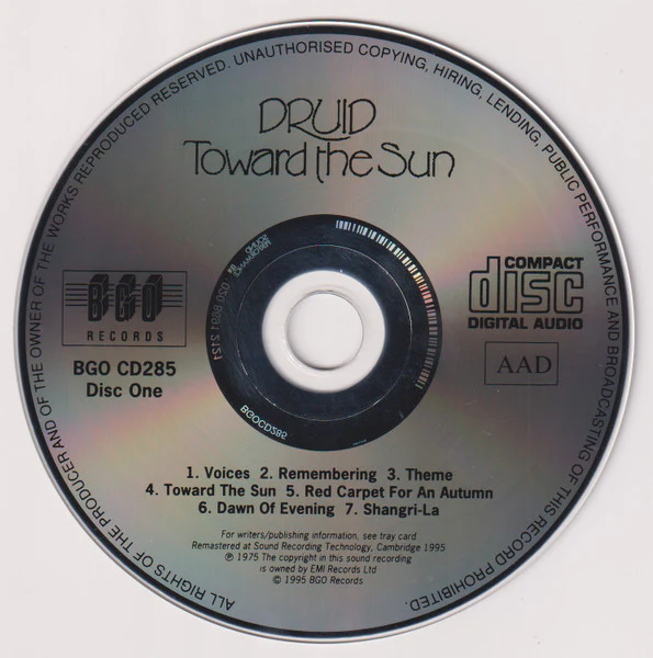 Druid: Toward The Sun / Fluid Druid 2xCD - Image 3