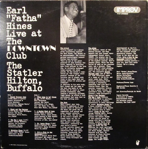 Earl "Fatha" Hines: Live At Buffalo 12" - Image 2