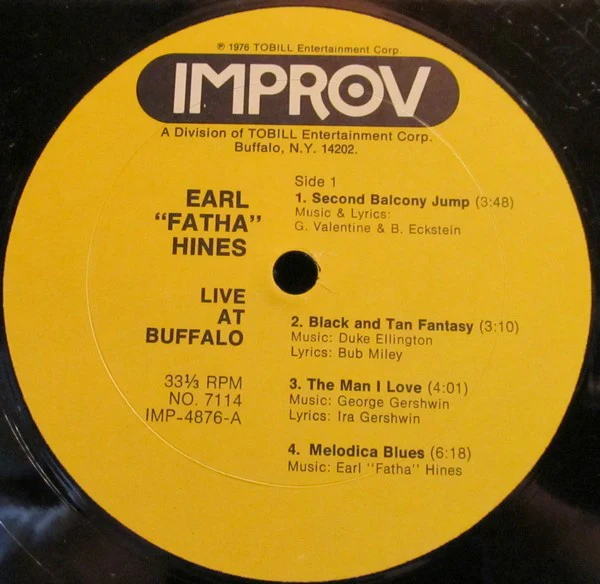 Earl "Fatha" Hines: Live At Buffalo 12" - Image 3