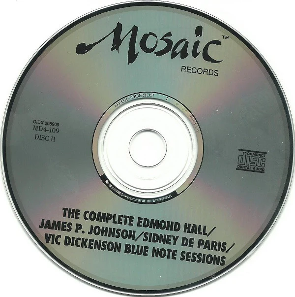 Edmond Hall: The Complete Edmond Hall / James P. Johnson / Sidney De Paris / Vic Dickenson Blue Note Sessions CD box set - Image 9