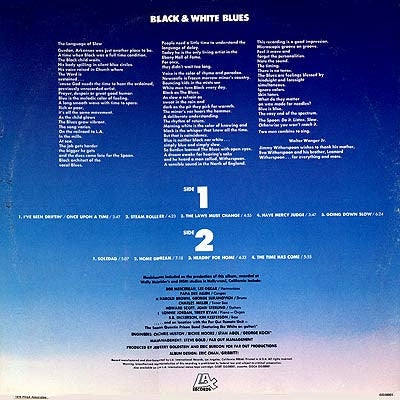 Eric Burdon & Jimmy Witherspoon: Black & White Blues 12" - Image 2