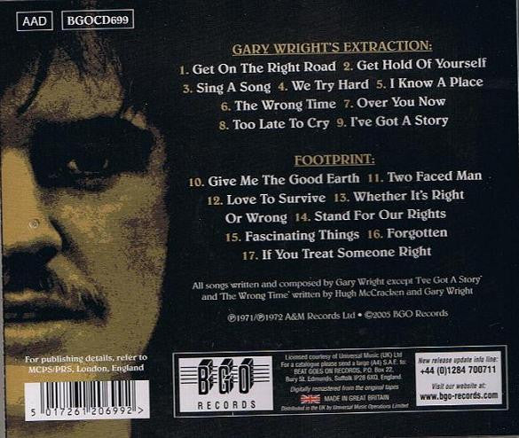 Gary Wright: Gary Wright's Extraction/Footprint CD - Image 2
