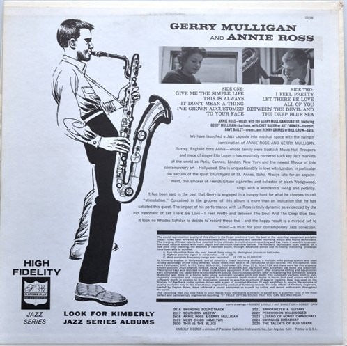 Gerry Mulligan And Annie Ross: S/T 12" - Image 2