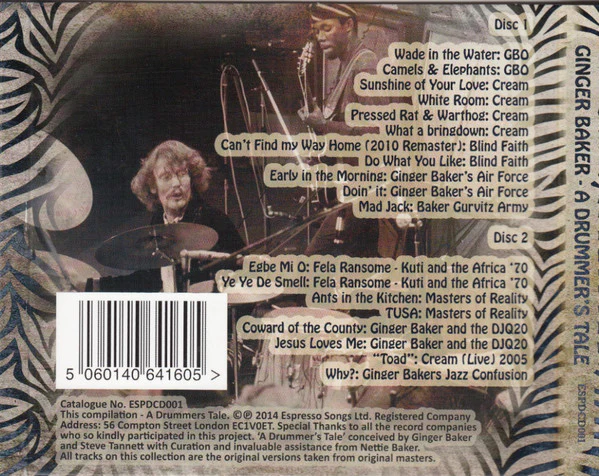 Ginger Baker: A Drummer's Tale 2xCD - Image 2