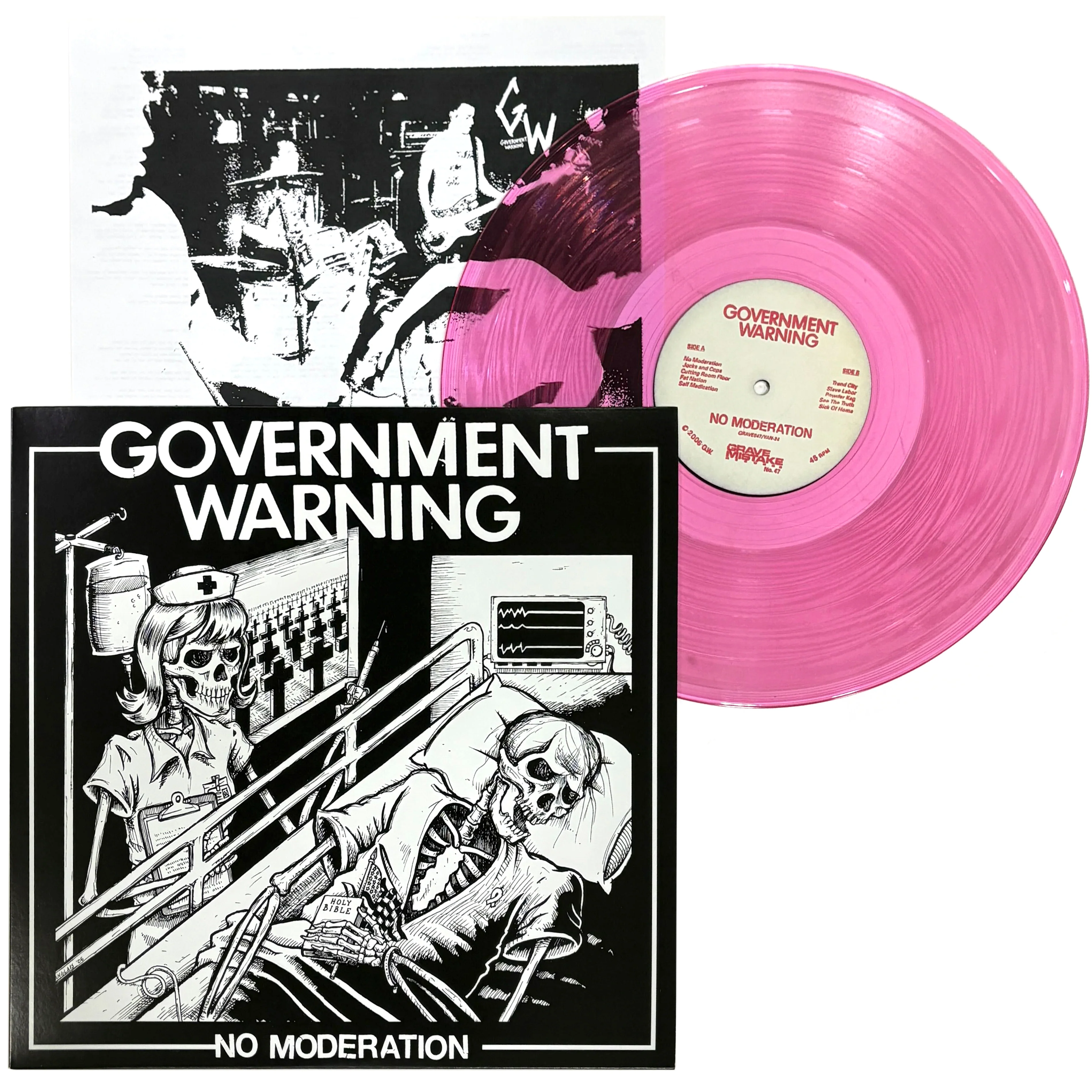 Government Warning: No Moderation 12" (Pink Vinyl)
