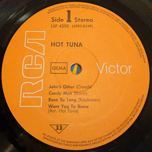 Hot Tuna: First Pull Up, Then Pull Down 12" - Image 3