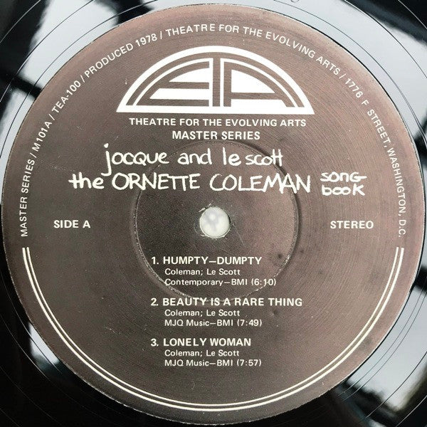 Jocque and Le Scott: The Ornette Coleman Songbook 12" - Image 3