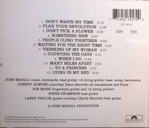 John Mayall: Empty Rooms CD - Image 2