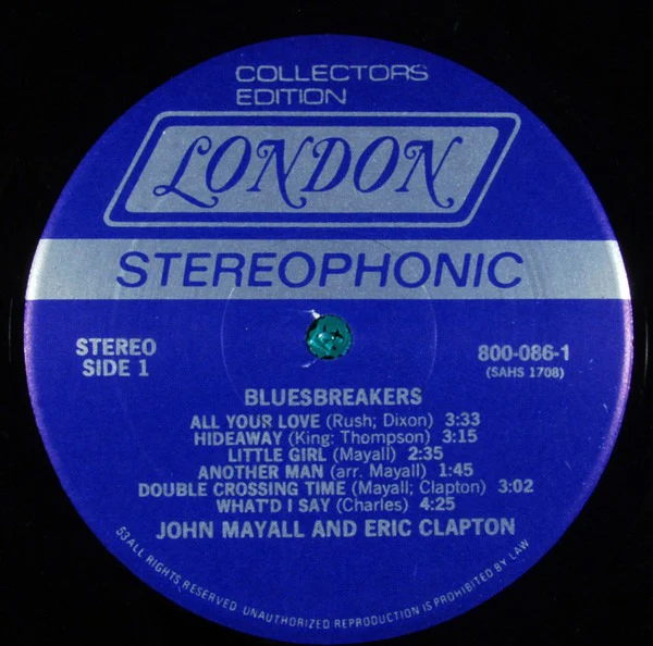 John Mayall W/Eric Clapton: Blues Breakers 12" - Image 3
