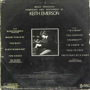 Keith Emerson: Nighthawks OST 12" - Image 3