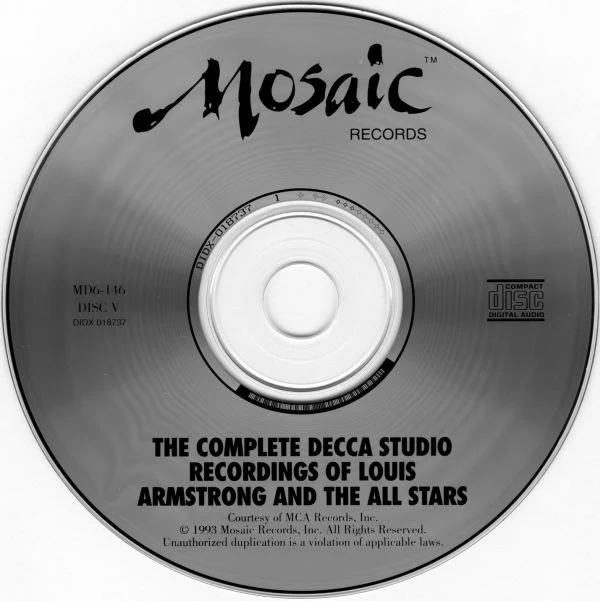 Louis Armstrong And His All-Stars: The Complete Decca Studio Recordings Of Louis Armstrong And The All Stars CD box set - Image 18