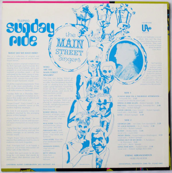 Main Street Singers: Sunday Ride 12" - Image 4