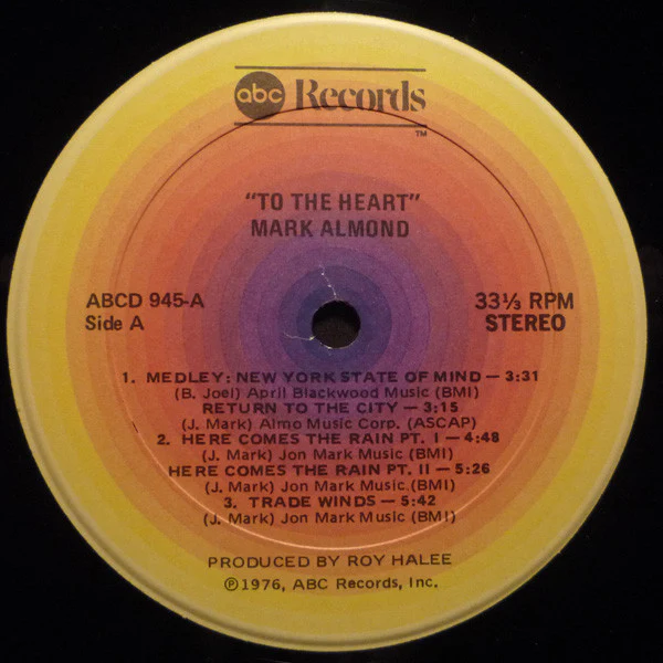 Mark-Almond: To The Heart 12" - Image 3