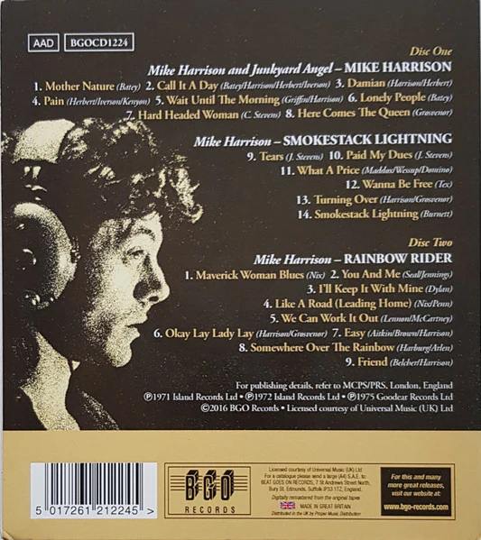 Mike Harrison: Mike Harrison / Smokestack Lightning / Rainbow Rider 2xCD - Image 2