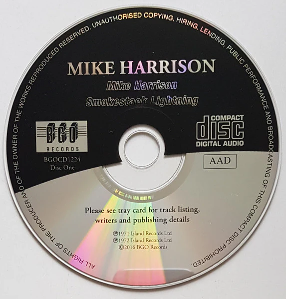 Mike Harrison: Mike Harrison / Smokestack Lightning / Rainbow Rider 2xCD - Image 3