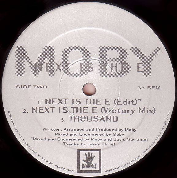 Moby: Next Is The E 12" - Image 2