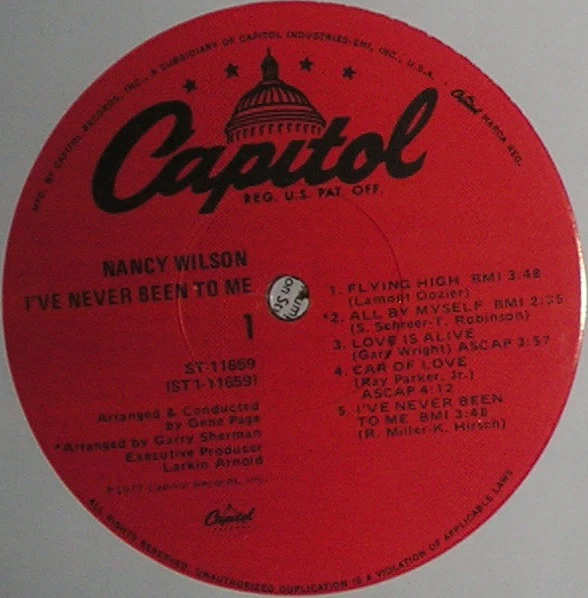 Nancy Wilson: I've Never Been To Me 12" - Image 3