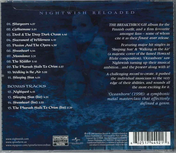 Nightwish: Oceanborn CD - Image 2