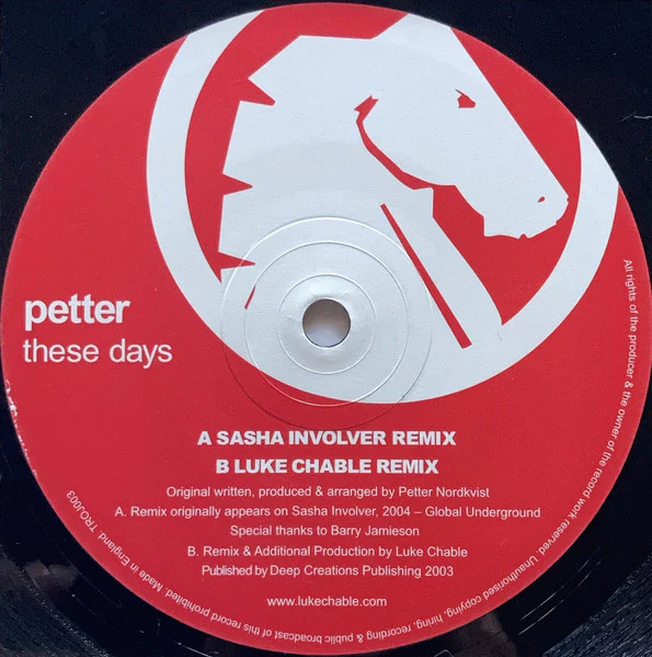 Petter: These Days (Remixes) 12" - Image 3