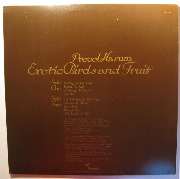 Procol Harum: Exotic Birds And Fruit 12" - Image 4