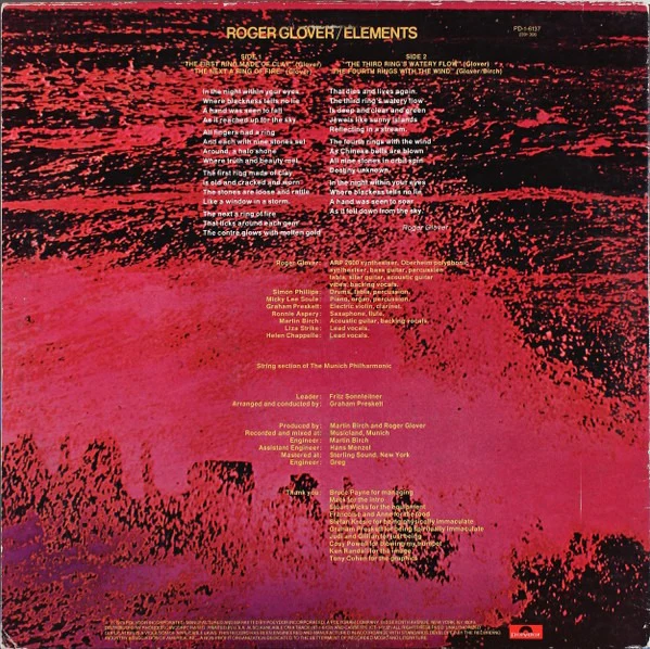 Roger Glover: Elements 12" - Image 2