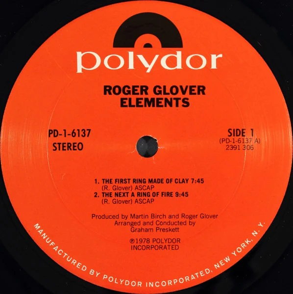Roger Glover: Elements 12" - Image 3