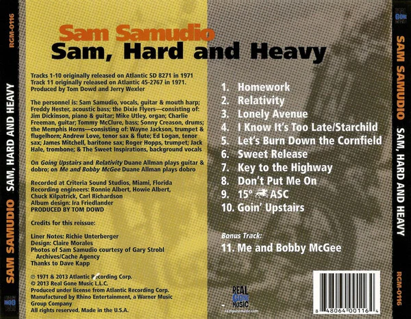 Sam Samudio: Sam, Hard And Heavy CD - Image 3