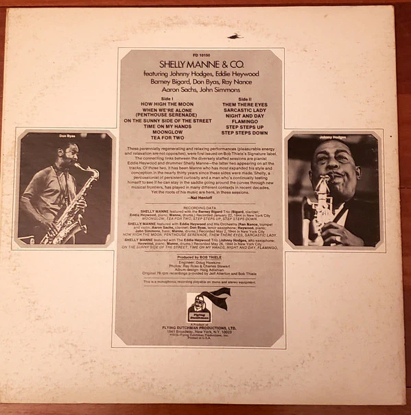 Shelly Manne: Shelly Manne & CO. 12" - Image 2