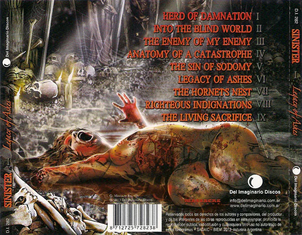 Sinister: Legacy Of Ashes CD - Image 2