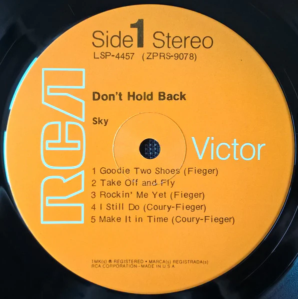Sky: Don't Hold Back 12" - Image 3