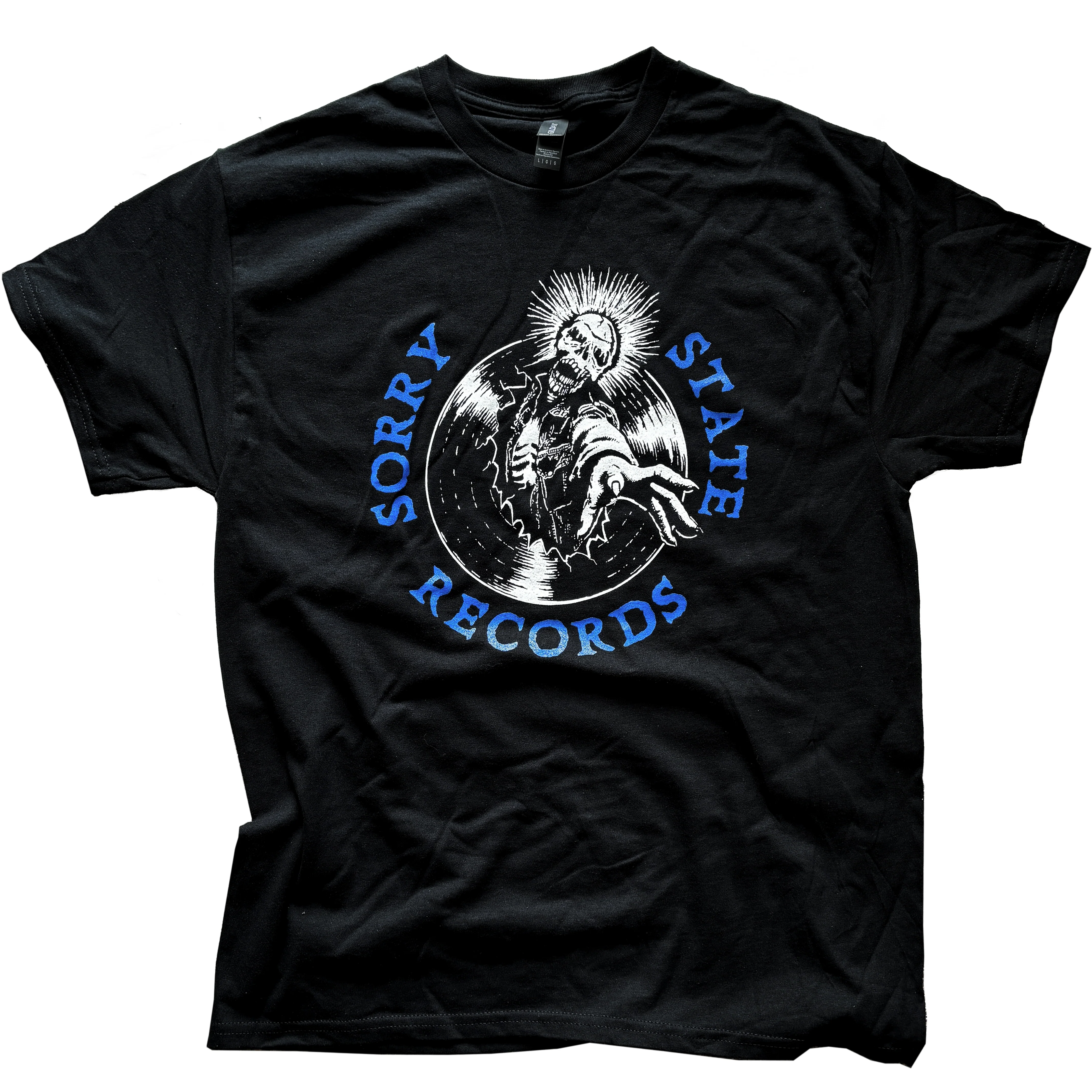 Sorry State Records shirt - Bungee "Reach" design
