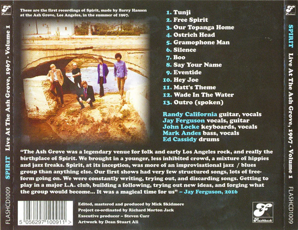 Spirit: Live At The Ash Grove,1967 Vol. I CD - Image 2