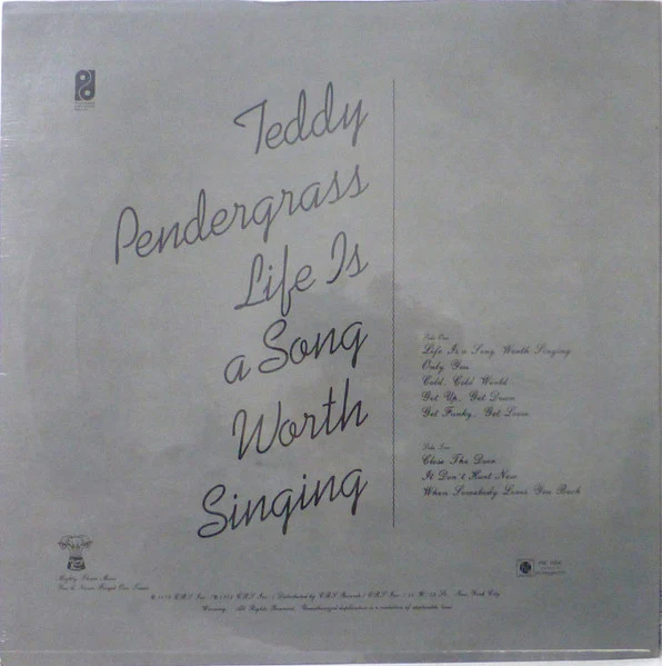 Teddy Pendergrass: Life Is A Song Worth Singing 12" - Image 3