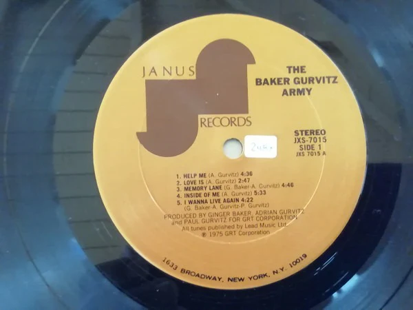 The Baker Gurvitz Army: S/T 12" - Image 3