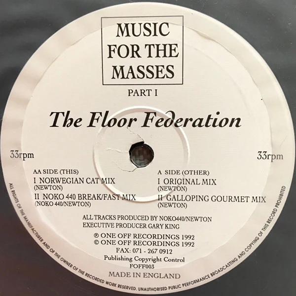 The Floor Federation: Music For The Masses (Part I) 12" - Image 3
