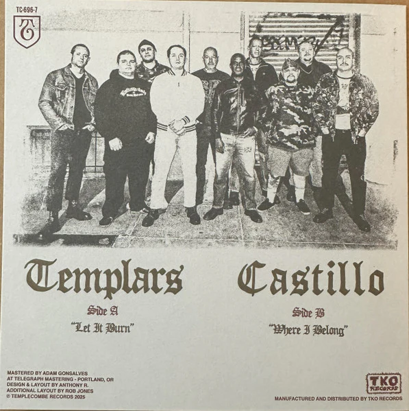 The Templars / Castillo: Split Single 7" - Image 2