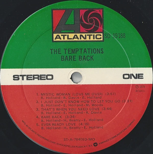 The Temptations: Bare Back 12" - Image 3