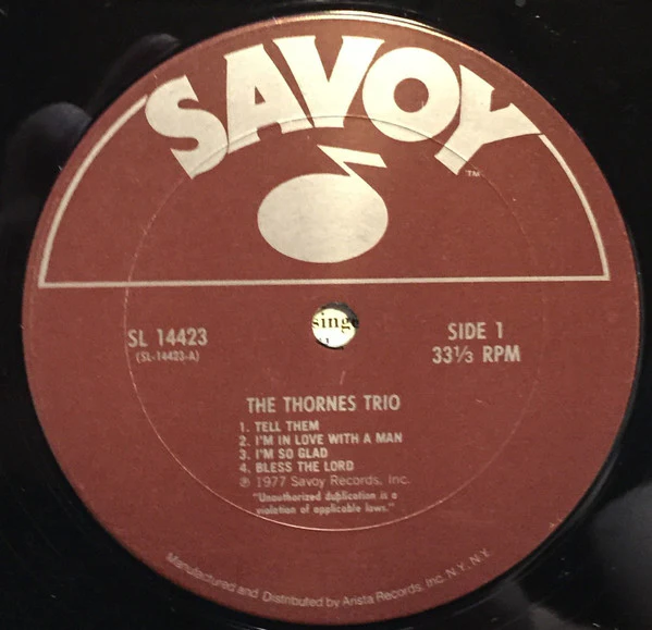 The Thornes Trio: Jesus, Use Me 12" - Image 3