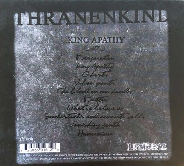 Thränenkind: King Apathy CD - Image 2