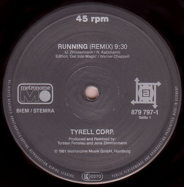 Tyrell Corp.: Running (Remix) 12" - Image 3