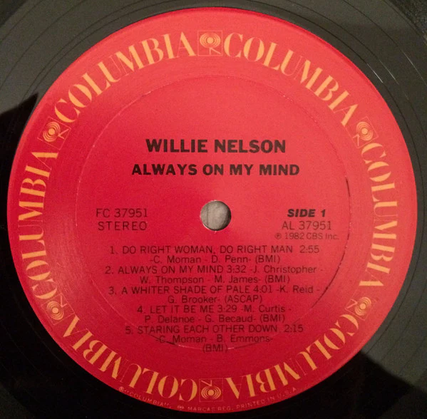 Willie Nelson: Always On My Mind 12" - Image 3